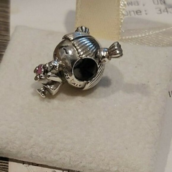 Authentic PANDORA Sterling Silver Little Girl with Pigtails Charm 798016EN160 - Picture 6 of 7
